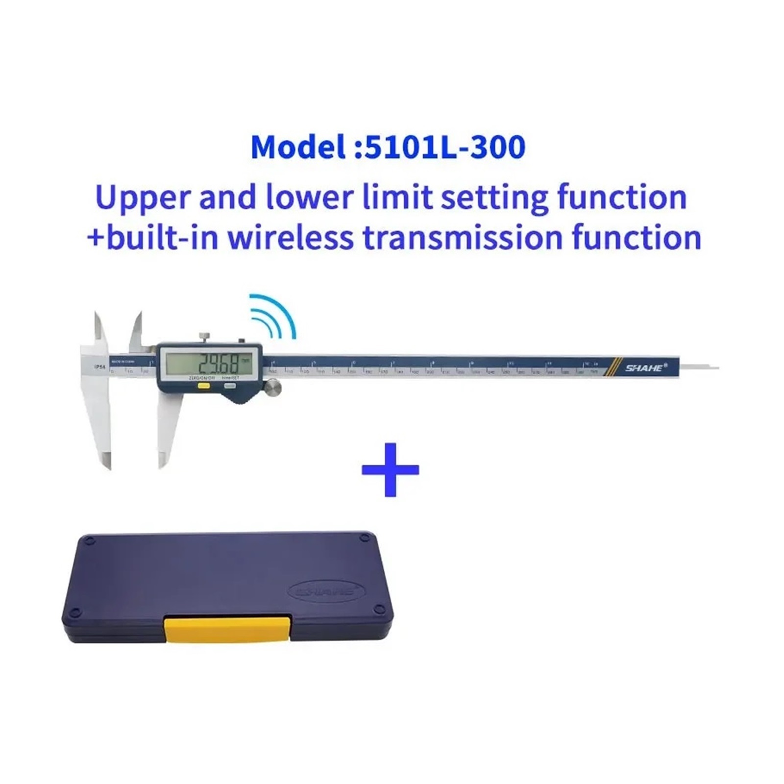 Digital Wireless Caliper,150/200/300 Mm Stainless Steel Digital Caliper With Large Screen Micrometer Caliper Digital Built-in Wireless Caliper