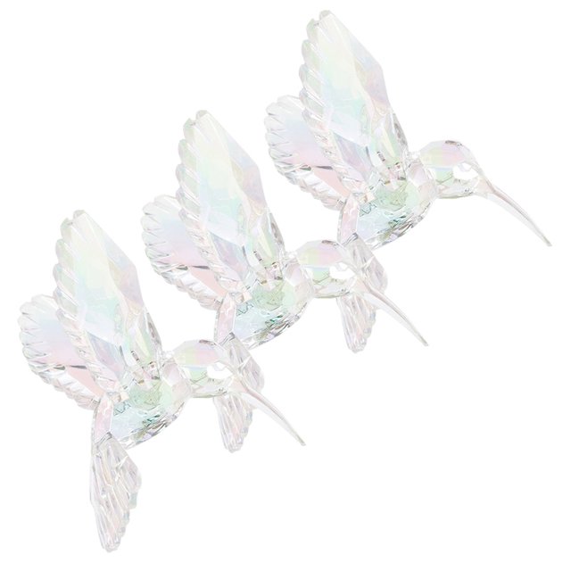 CRILSTYLEO 3Ud Ornamentación Colibrí Pendiente De Acrílico Para Acento Decorativo En Casa