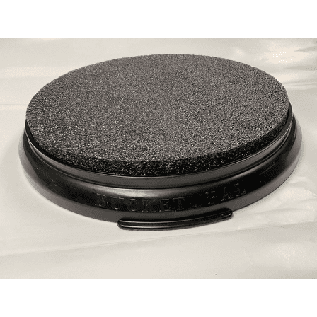 Lee Fisher Sports Bucket Seat with 1" Foam Black, FITS in 3.5,5,6 Gallon BUCKET