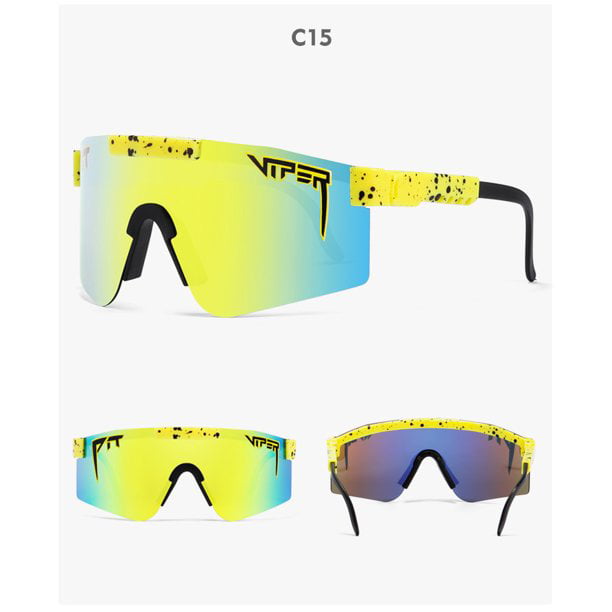UV400 Outdoor Cycling Glasses Men and Women Outdoor Windproof Eyewear Pit Viper Sunglasses 
