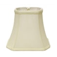 thumbnail image 1 of HomeRoots 469703 18 in. Ivory Slanted Rectangle Bell Monay Shantung Lampshade, Egg, 1 of 1