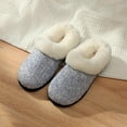 thumbnail image 3 of Pupeez Kid's Girl Memory Foam Comfort Plush Fleece Lined House Slipper - Crochet Rabbit Hair Clog - Warm and Cozy, 3 of 5