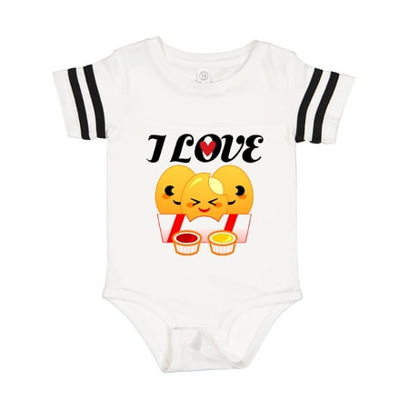 

Inktastic I Love Chicken Nuggets Gift Baby Boy or Baby Girl Bodysuit