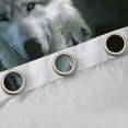 thumbnail image 4 of Castle Fairy Woodland Wildlife Wolf Blackout Curtains Set of 2 (52x84 Each) for Teens Adults,Black Grey Window Curtains,Jungle Animal Curtains and Drapes,Ultra Soft Home Decor, 4 of 6