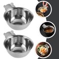 thumbnail image 1 of unbranded 2pcs Hot Pot Dipping Dish Stainless Steel Multi-function For Households Serving Dishes, 1 of 8