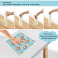 thumbnail image 4 of 6 Pieces of Kitchen Towels Ultra Soft Absorbent Quick Drying Dish Cloths 11×11inch Little Mermaids and Seashells, 4 of 9