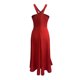 thumbnail image 5 of Vestido de fiesta PROM de color liso para mujer: material de poliéster, estilo veraniego, tallas S-XL con detalles de busto/cintura/longitud., 5 of 5