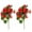 Red, variant on LKWLPD Artificial Flowers, Realistic Artificial Flowers for Outdoors 2Pcs Strawberry Floral Arrangement Decor Artificial Strawberry Stems for Party Decor Red