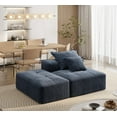 thumbnail image 4 of Modern Oversized Sparkling Chenille Fabric Sectional Sofa 70.87"L x 42.52"W x 25.6"H for Living Room, 4 of 7
