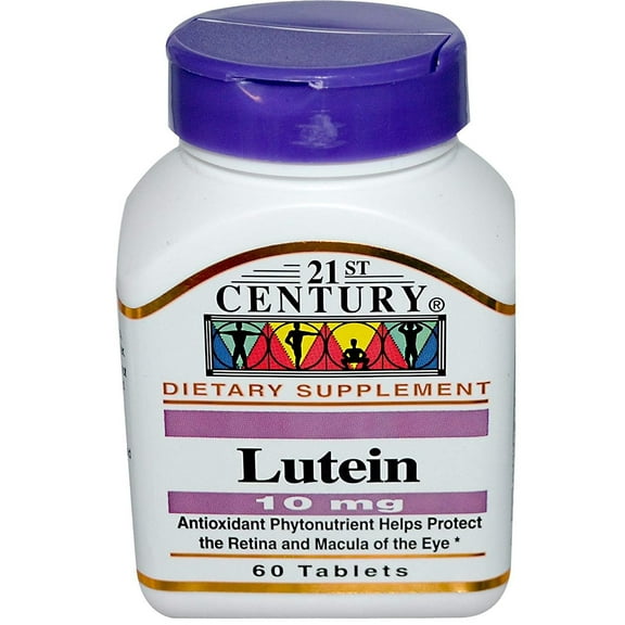 21st Century Lutein 10 mg - 60 Tablets, Pack of 4