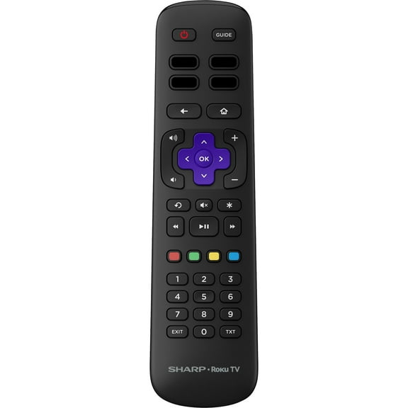 OEM Replacement Remote Control Compatible with All Sharp Roku Smart TVs【Only Works with Sharp Roku TV, Not for Roku Stick and Roku Box】(Netflix, Apple TV , Prime Video, and Waipu.tv)