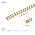 thumbnail image 2 of 2Pack Brass Round Rods, 3/8 Inch Brass Solid Round Rod Lathe Bar Stock, 250mm Length, 2 of 5