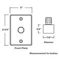 thumbnail image 2 of 12V Dimmer Switch Rv Light Dimmer High Side Pwm Dimming Switch For Boat Camper, 2 of 9