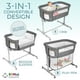 thumbnail image 2 of Moisés para bebé 3 en 1, cama junto a la cama y parque infantil, cuna portátil fácil de plegar (gris) - KoolaBaby (moisés), 2 of 5