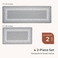 thumbnail image 6 of Floral Checkerboard Anti-Fatigue Kitchen Mat Set of 2, Cushioned Foam Kitchen Mats for Floor, Waterproof Non Slip Comfort Mat, Modern Kitchen Rug for Kitchen Decor, Sink, Grey, 6 of 6