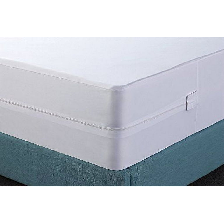 Complete Encaement Cotton top ZIpperd Bed Bug Waterproof Mattress Cover -  Bed Bath & Beyond - 10235639