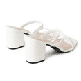 thumbnail image 4 of J. Adams Stormi Heel Women Flat Mules- Square Toe Double Band Low Block Heel - Women's Heel, 4 of 7