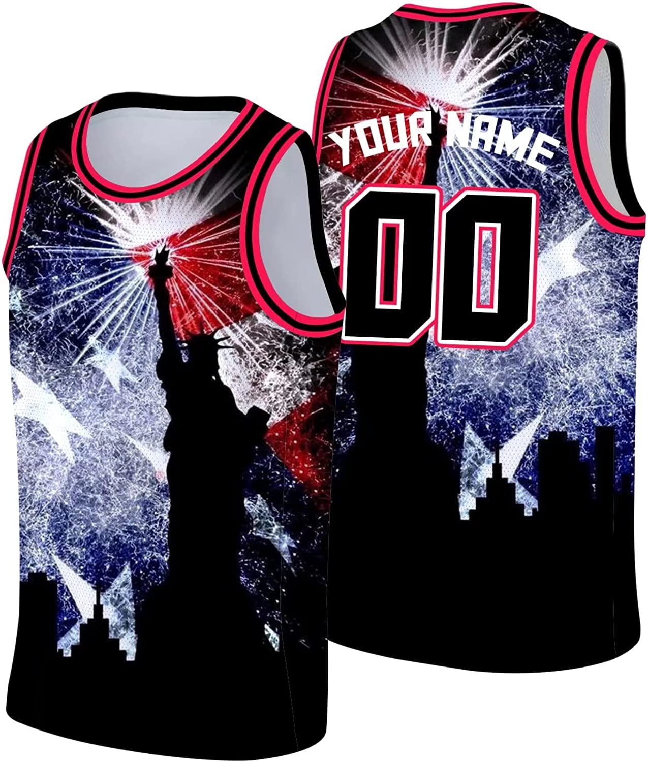 Custom Basketball Jersey American Flag Jersey Independence Day