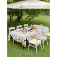thumbnail image 5 of 52x70 Inch Outdoor Tablecloth with Umbrella Hole Zipper Rectangle Academic Cap Diploma Rectangular Tablecloths Outside Waterproof Modern Graduation Star Wooden Patio Table Cloth Cover for Picnic, 5 of 8