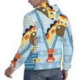 thumbnail image 6 of Kdxio Giraffe Come Out From Zipper Print Mens Casual Hooded Collar Drawstring Hoodies Pullover Sweatshirts Casual Long Sleeve Shirts-Medium, 6 of 7