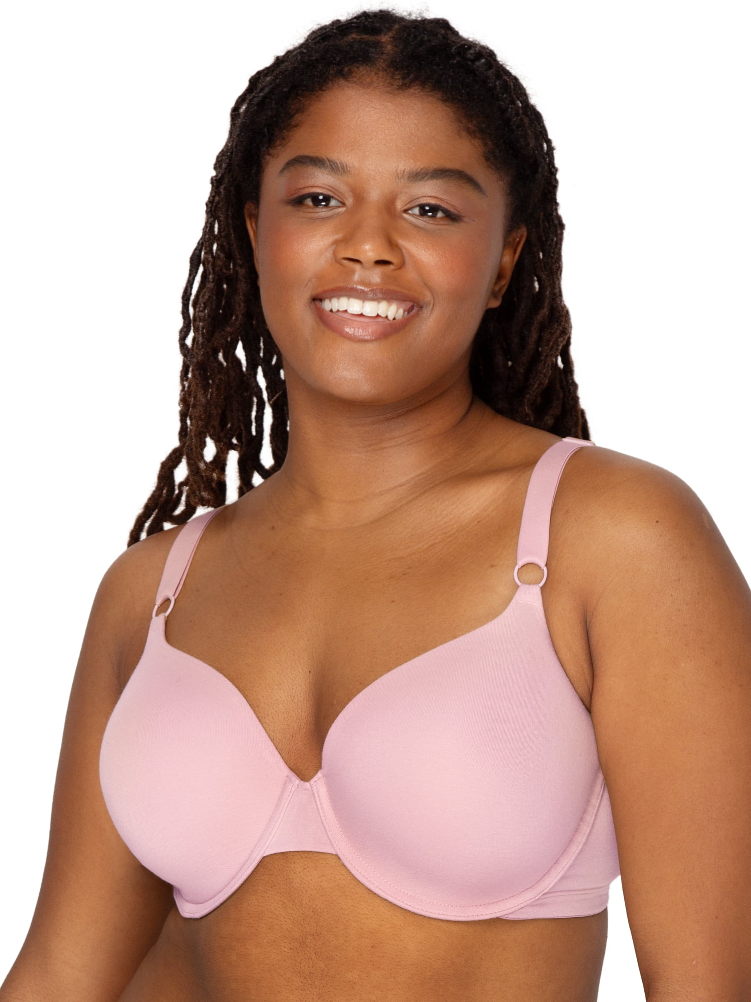 Fruit of the Loom Women's Cotton T-Shirt Bra, 2-Pack, FT797PK, Sizes 34A-42DD