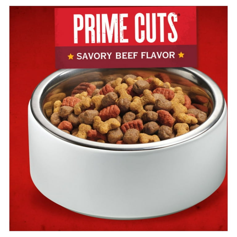 Lot of 2) NEW Purina Alpo Prime Cuts Savory Beef Flavor Adult Dog Food 1 Lb  Box