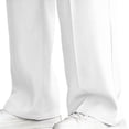 thumbnail image 4 of RYDCOT Men's Pleated Baggy Dress Pants High Waisted Straight Leg Pants Casual Work Trousers with Pockets Slacks for Men White, 4 of 9