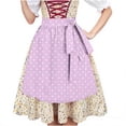 thumbnail image 4 of Lenago Womens Apron Dresses For Women Oktoberfest Costumes Multiple Color Schemes Square Collar Short Sleeves Dirndl Dresses German Dresses Festival Bavarian Costume Beer Carnival Women Party Dresses, 4 of 9