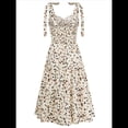 thumbnail image 2 of Vestido de Verano Informal con Escote en V Color Albaricoque S, 2 of 10