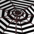 thumbnail image 3 of Safavieh Athens 9' Market Crank Striped Patio Umbrella, Black/White, 3 of 6