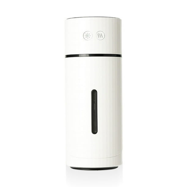 Wosthever Humidificador USB para coche, humidificación de aire de bajo ruido de sobremesa, 1000mAh, dispositivo humectante silencioso Personal Electrodomésticos Blanco