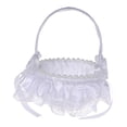 thumbnail image 3 of Cesta elegante para niña con flores de boda, mango cómodo, símbolo de amor, blanco europeo Estilo E Colcomx Cesta floral de boda, 3 of 7
