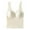 White, variant on Lovzfmll Women's Flattering V-Neck Seamless Thermal Cami with Built-in Bra, No-See Stitching & Plush Fleece Lining for All-Day Comfort