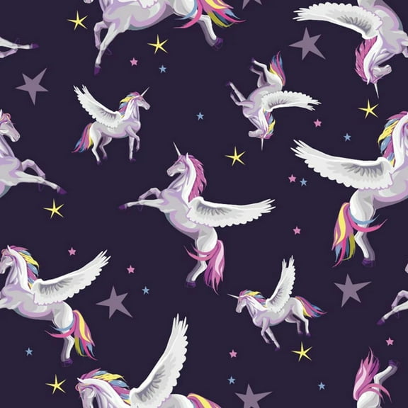 Mystic Unicorns Allover Cotton Fabric