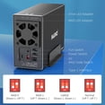 thumbnail image 3 of MAIWO 10Gbps 3.5 Inch Dual Bay External Hard Drive Enclosure Case USB3.1 Type-C HD Array box for 2.5/3.5 Inch HDD Case With RAID, 3 of 5