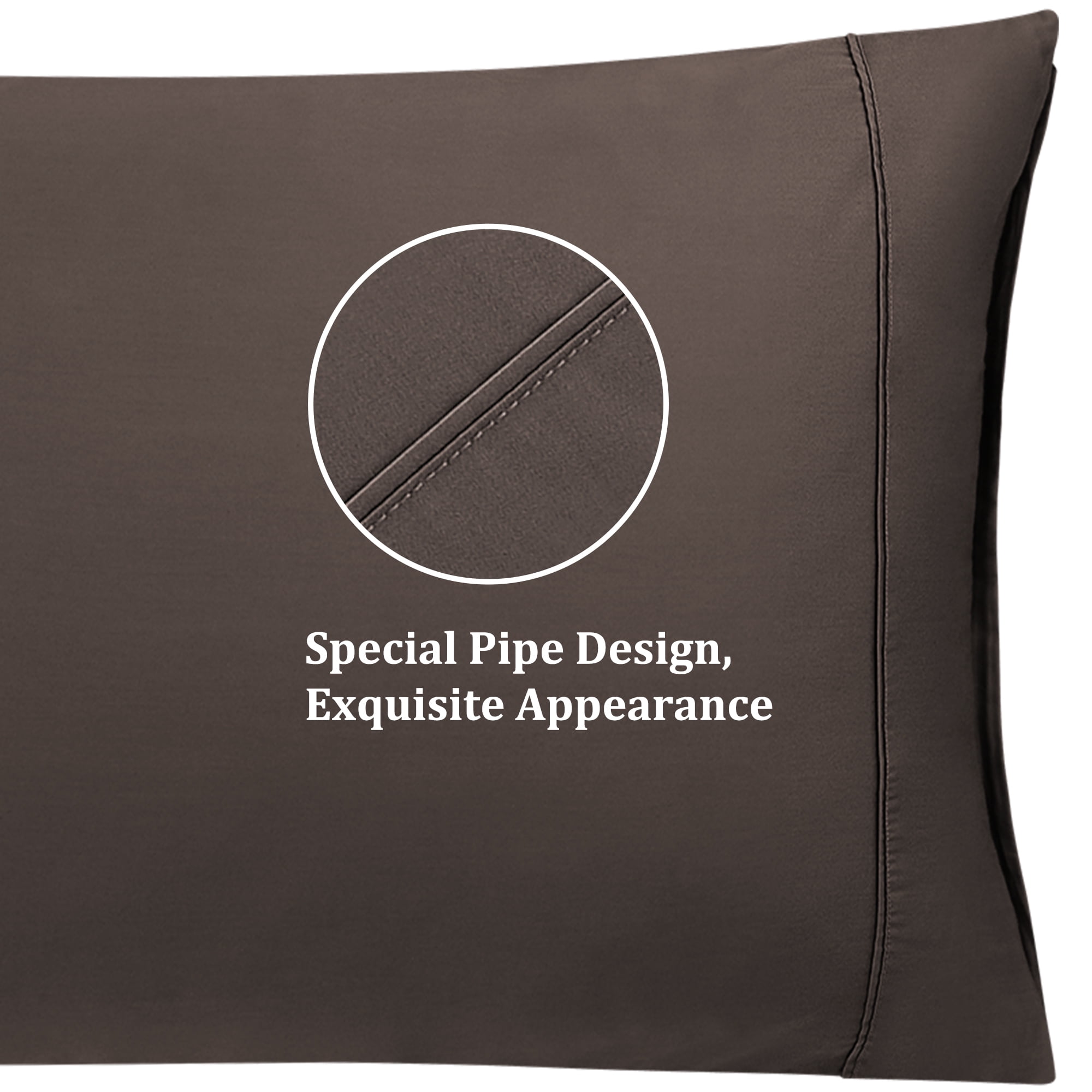 Unique Bargains 20"x 55" 1PC Zipper Closure Body Pillow Cover Beaver