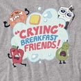thumbnail image 2 of Steven Universe Crying Breakfast Friends Women's T Shirt, Athletic Heather, 2X-Large, 2 of 6