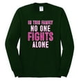 thumbnail image 2 of In This Family No One Awareness Mens Long Sleeve Shirt, Forest Green, Large, 2 of 3