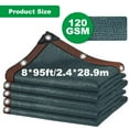 thumbnail image 2 of Outdoor Privacy Screen – 90% UV Blockage 8x95ft Shade Net for Decks, Carports, and Custom Car Sunshades (Green), 2 of 9