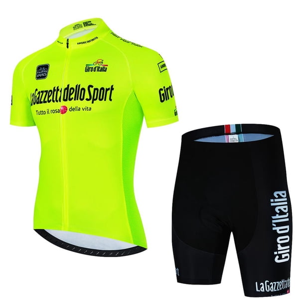 Tour De Italia D'ITALIA Ciclismo Jersey Conjuntos Hombres Bicicleta Manga corta Ciclismo Ropa Bicicleta Maillot Ciclismo Jersey Bib Shorts Tan Jianjun unisex