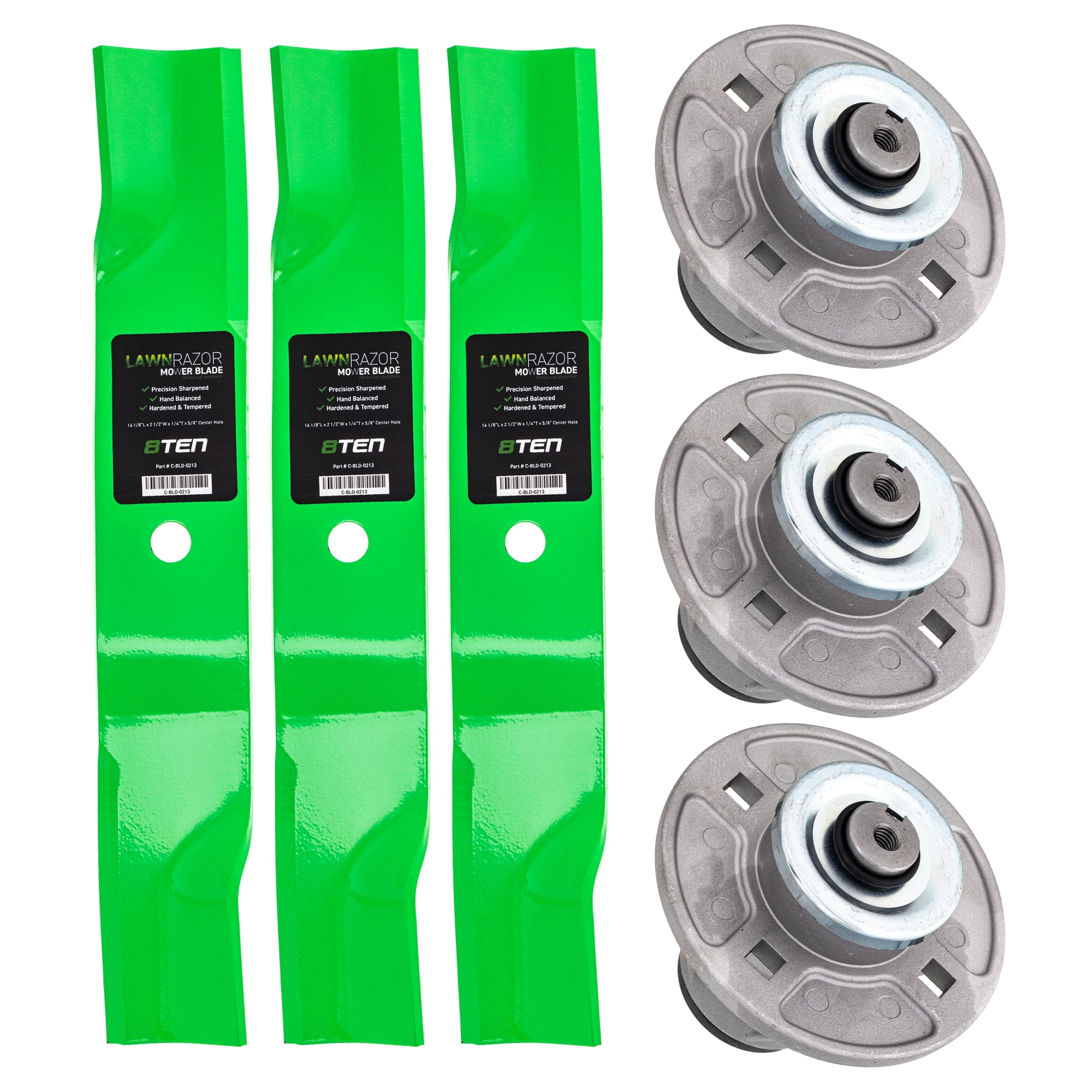 8TEN Blade Spindle Kit for Ariens Gravely 48 inch Zoom 2548 XL