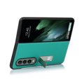 thumbnail image 4 of Galaxy Z Fold 3 5G Case, TECHCIRCLE Luxury Premium Genuine Leather Basic Protective Phone Case with Kickstand for Samsung Galaxy Z Fold 3 5G, Green, 4 of 6
