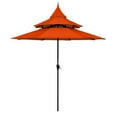 thumbnail image 4 of Maypex Outdoor Patio Umbrella 9 Ft Pagoda with Crank, No Tilt, Orange, 4 of 6