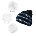 thumbnail image 3 of Kdxio Navy Camouflage American Flag Winter Beanie for Men Women Beanie Knit Hat Cuffed Cap Beanie Knit Chunky Snow Cap, 3 of 6