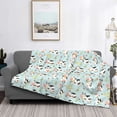 thumbnail image 2 of Uemuo Cute Cows Printed Throw Blanket for Couch, Fluffy Fuzzy Blankets for Bed, Sofa, Cozy Flannel Faux Fur Blanket-80"x60", 2 of 6
