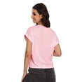 thumbnail image 4 of Women's Crew Neck Short Sleeve T Shirt Summer Casual Loose Workout Top, 4 of 6