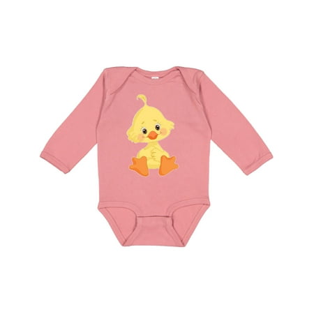 

Inktastic Cute Baby Chick Gift Baby Boy or Baby Girl Long Sleeve Bodysuit