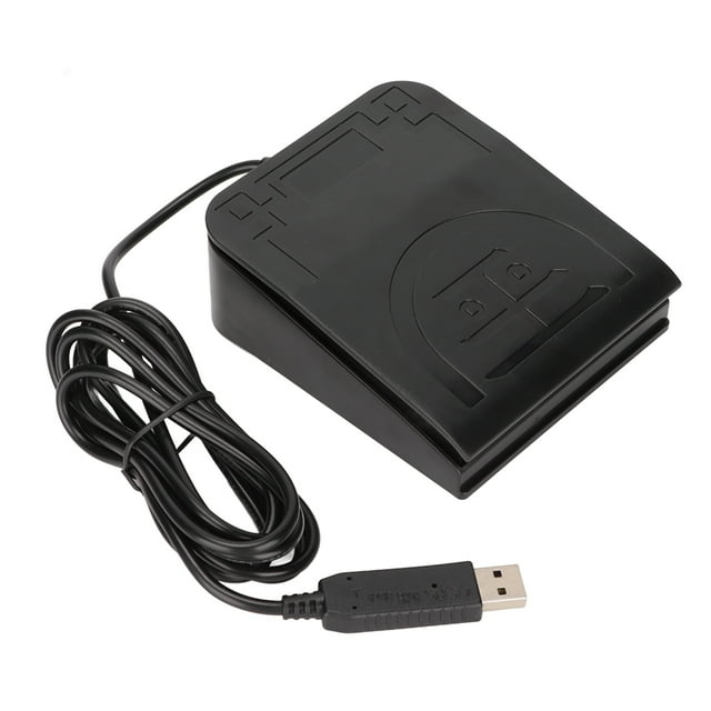 Pedal de interruptor de pie USB, controlador MIDI, diseño ergonómico, pedal de interruptor de pie único para fotomatón de instrumentos y zoom.