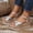 39, variant on Eltusu Women Platform Sandals, Non-Slip Ankle Strap Fashion Open Toe Dress Sandals Shoes Silver Size 7