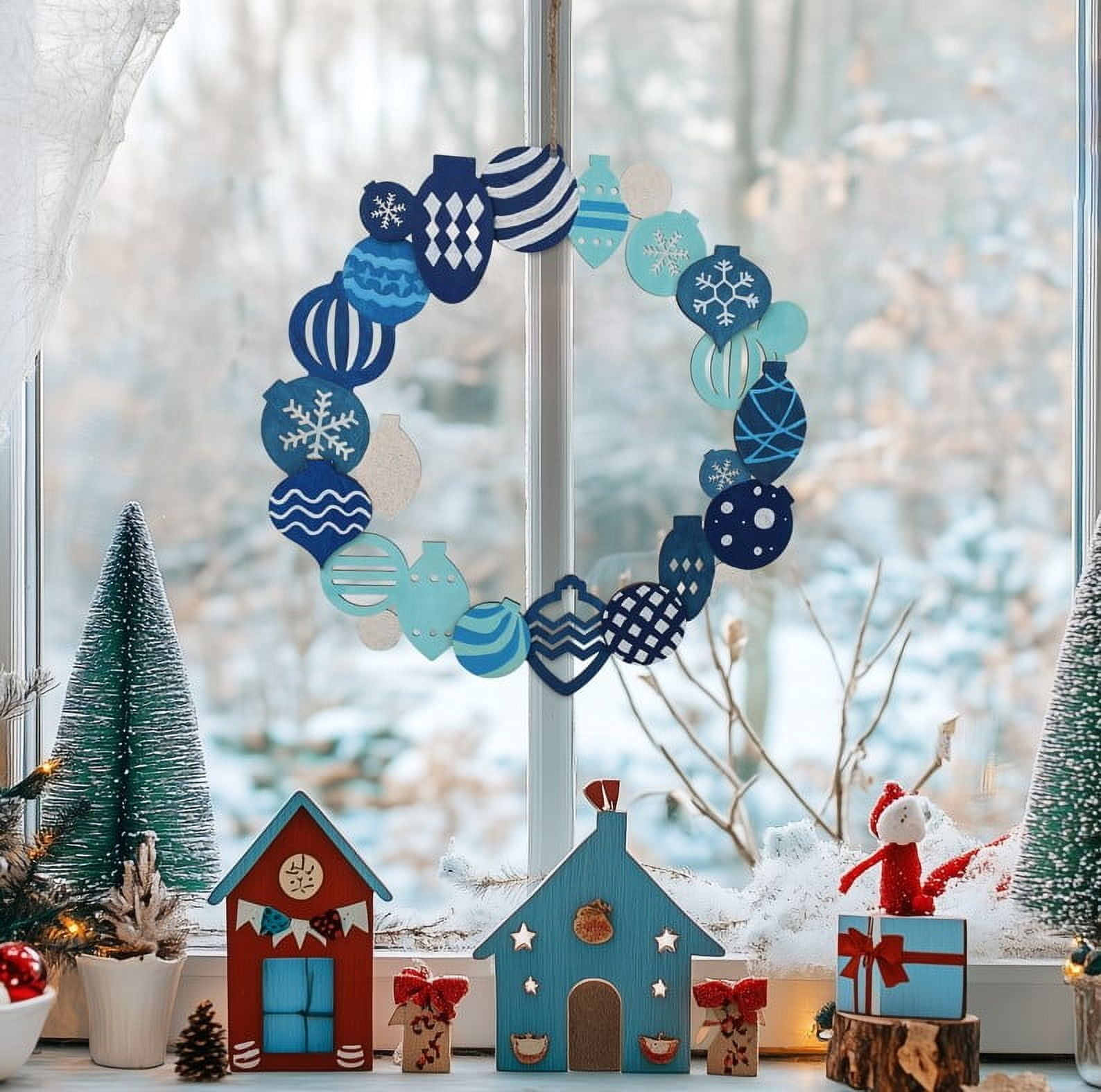 Hello Hobby Ornament Wreath, Unfinished Plywood Wreath, 15 in. x 0.35 in. x 15 in.